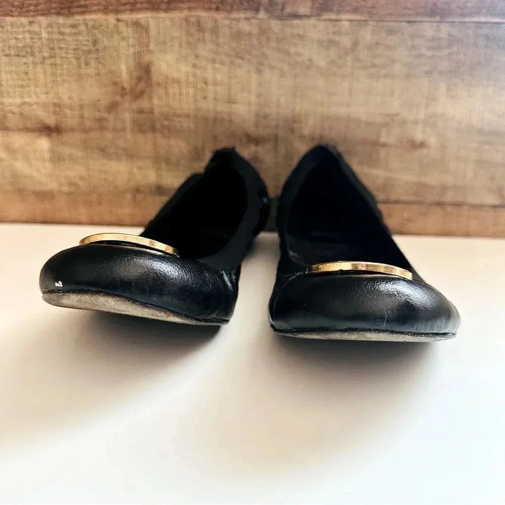 Tory Burch Caroline Leather Ballet Flats